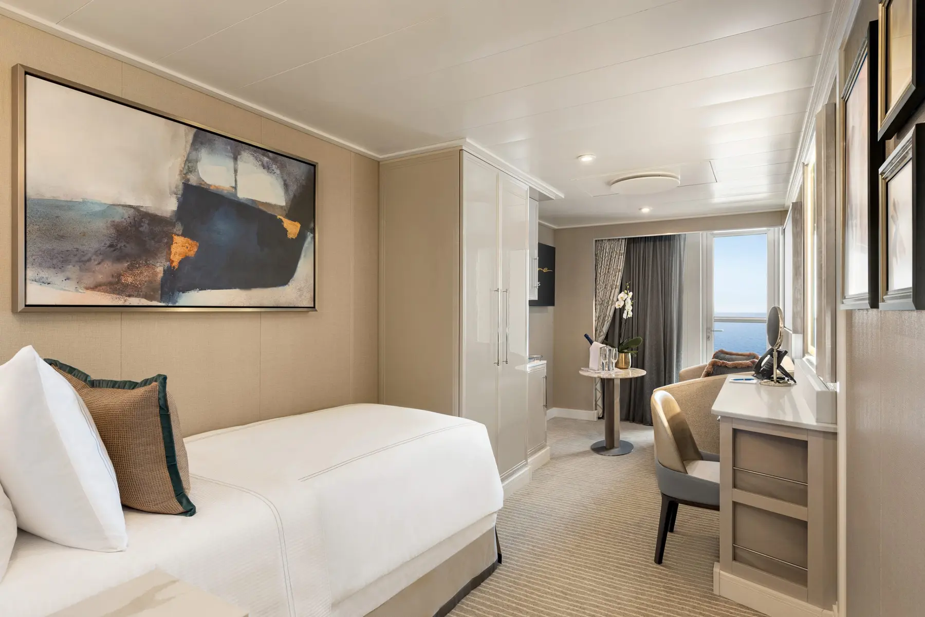 Concierge-level veranda stateroom aboard Allura