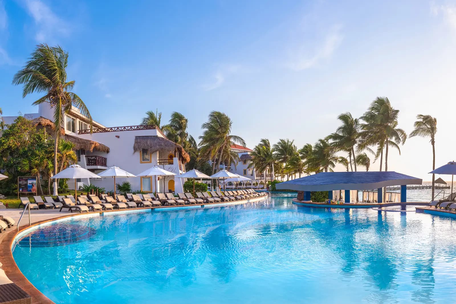 Oceanfront pool at Desire Pearl Riviera Maya