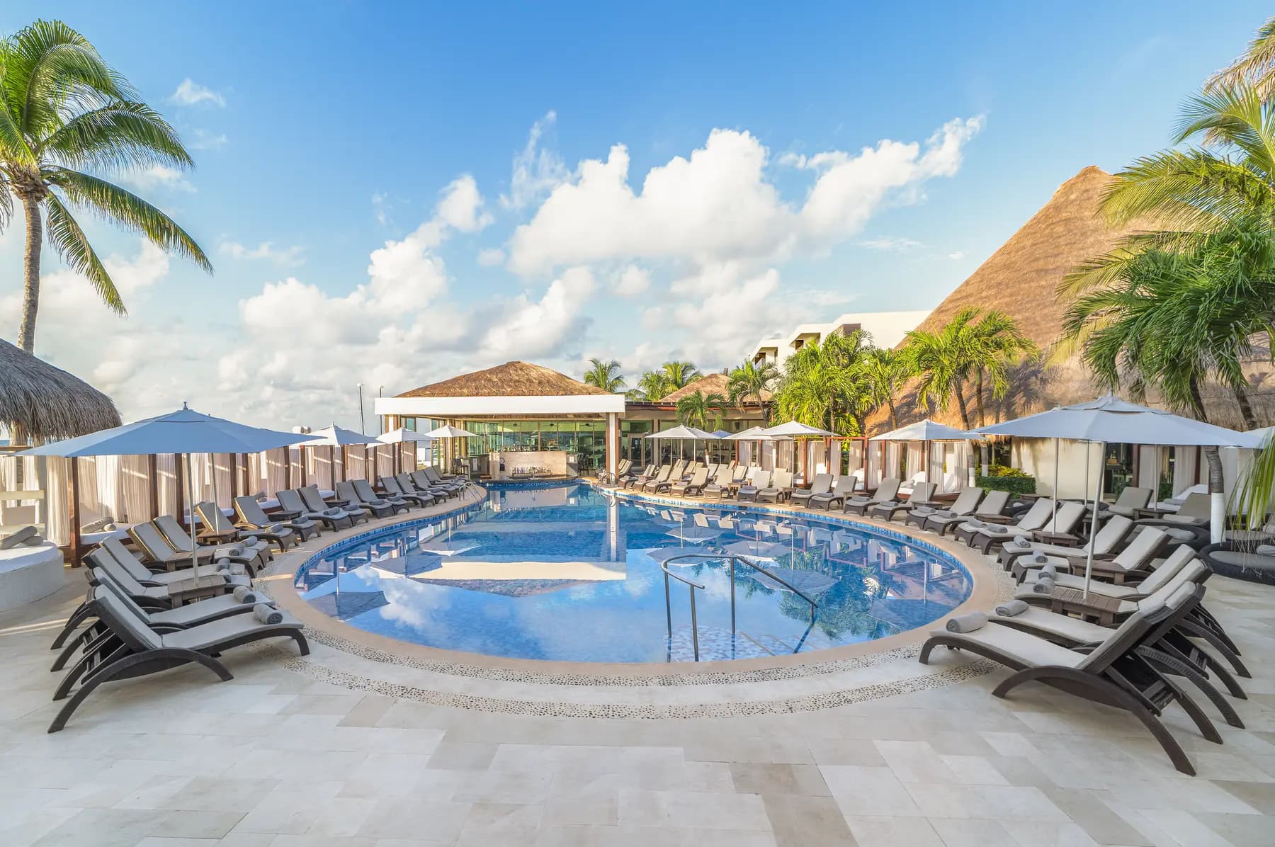 Oceanfront pool at Desire Riviera Maya Resort