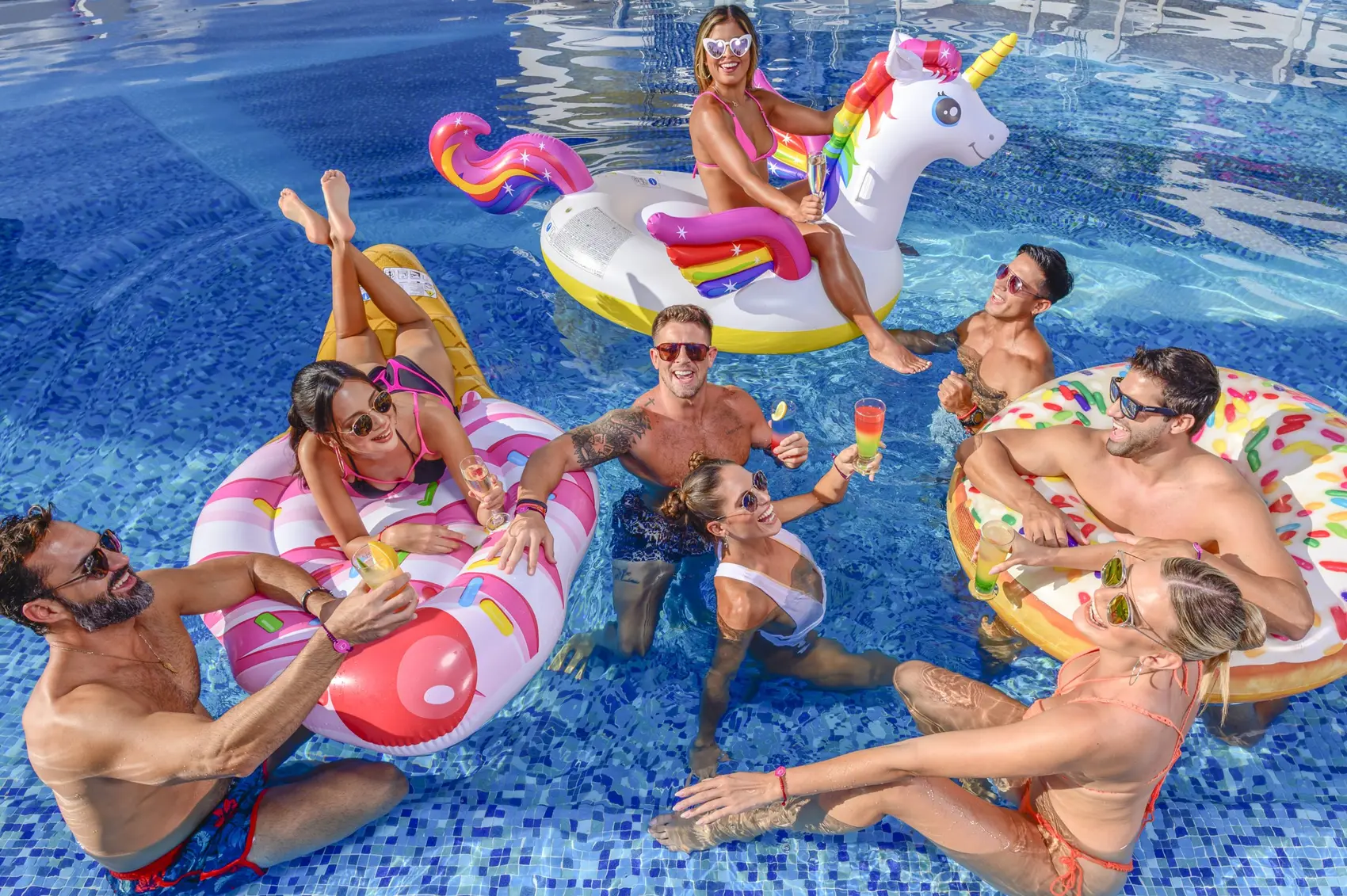 Daytime party at the Sexy Pool at Temptation Cancun